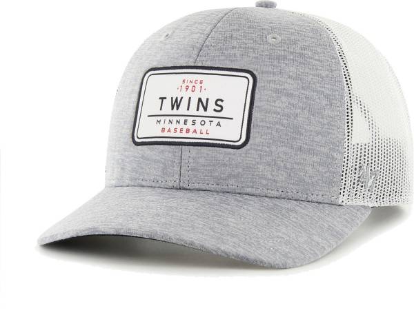 '47 Men's Minnesota Twins Gray Harrington Adjustable Trucker Hat