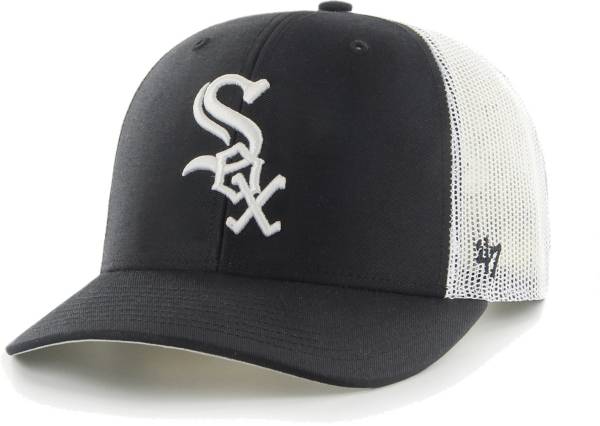 '47 Men's Chicago White Sox Black Adjustable Trucker Hat product image