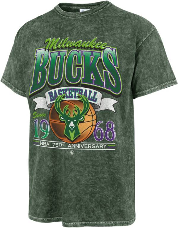 '47 Men's 2021-22 City Edition Milwaukee Bucks Green Tubular T-Shirt
