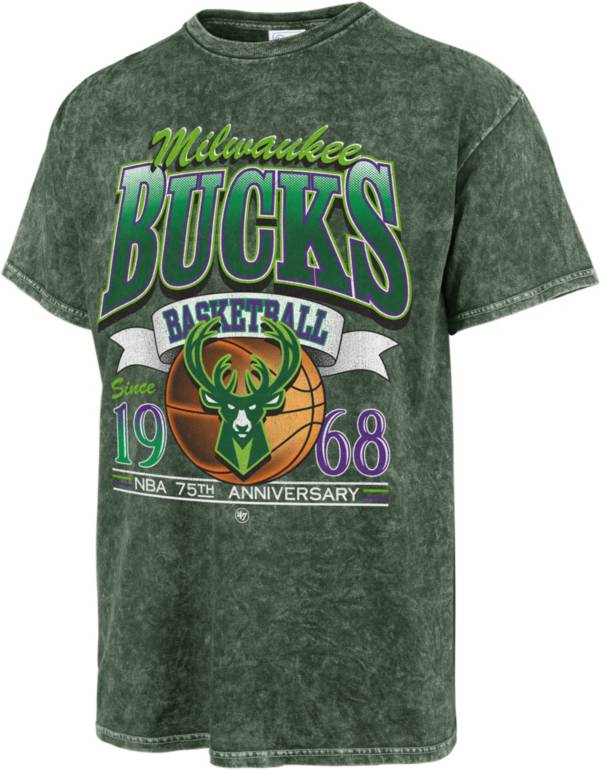 '47 Men's 2021-22 City Edition Milwaukee Bucks Green Tubular T-Shirt