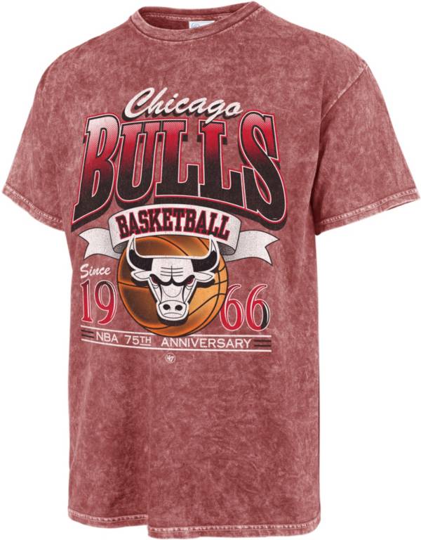 '47 Men's 2021-22 City Edition Chicago Bulls Red Tubular T-Shirt