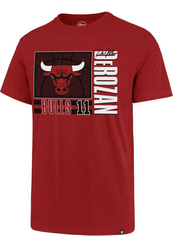 ‘47 Men's Chicago Bulls Demar Derozan #11 Red Super Rival T-Shirt