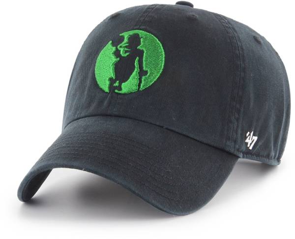 ‘47 Men's Boston Celtics Black Clean Up Adjustable Hat