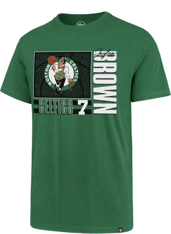 ‘47 Men's Boston Celtics Jaylen Brown #7 Green Super Rival T-Shirt