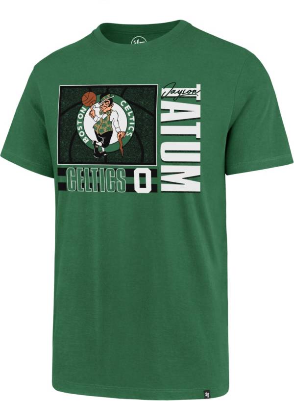 ‘47 Men's Boston Celtics Jayson Tatum #0 Green Super Rival T-Shirt