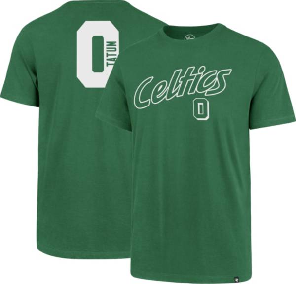 ‘47 Men's Boston Celtics Jayson Tatum #0 Green Super Rival T-Shirt