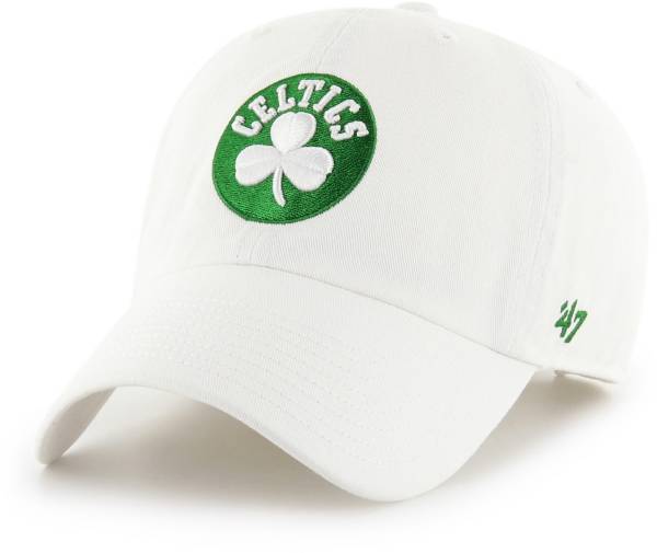 ‘47 Men's Boston Celtics White Clean Up Adjustable Hat product image