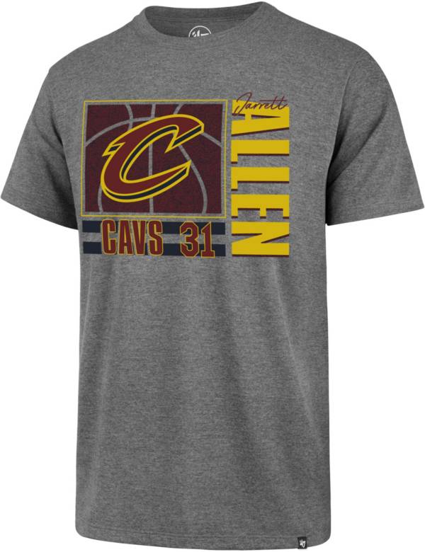 ‘47 Men's Cleveland Cavaliers Jarrett Allen #31 Grey Super Rival T-Shirt