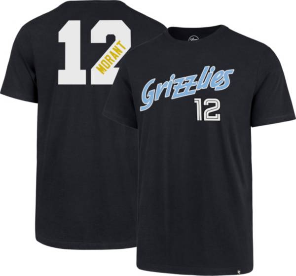 ‘47 Men's Memphis Grizzlies Ja Morant #12 Navy Super Rival T-Shirt product image