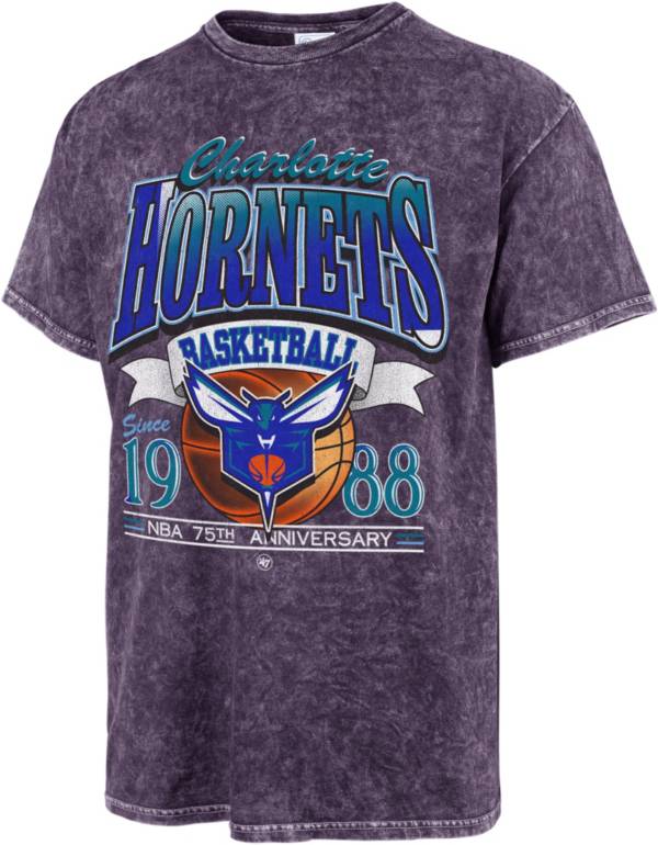 '47 Men's 2021-22 City Edition Charlotte Hornets Purple Tubular T-Shirt