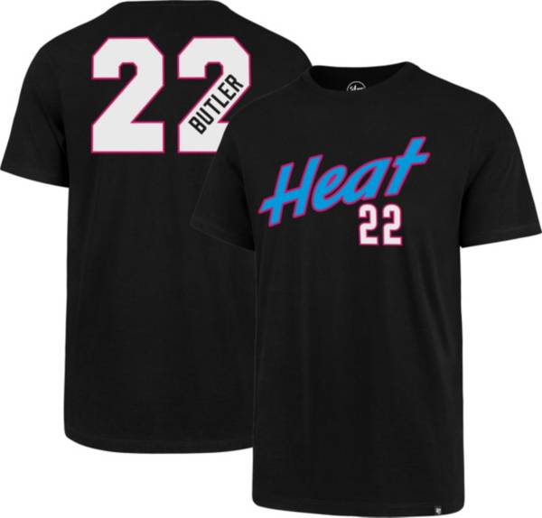 ‘47 Men's Miami Heat Jimmy Butler #22 Black T-Shirt