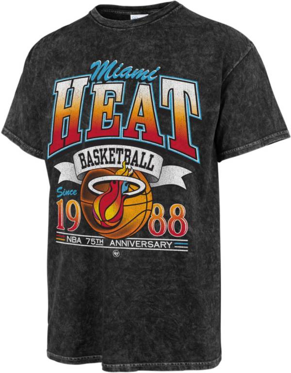 '47 Men's 2021-22 City Edition Miami Heat Black Tubular T-Shirt