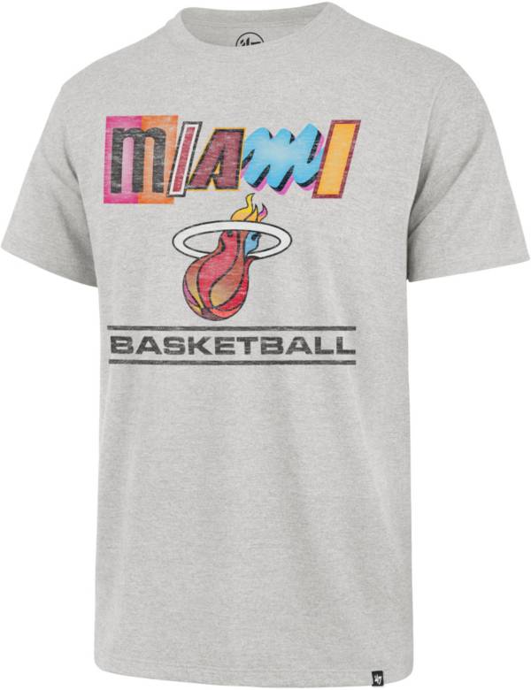 ‘47 Men's Miami Heat Grey T-Shirt product image