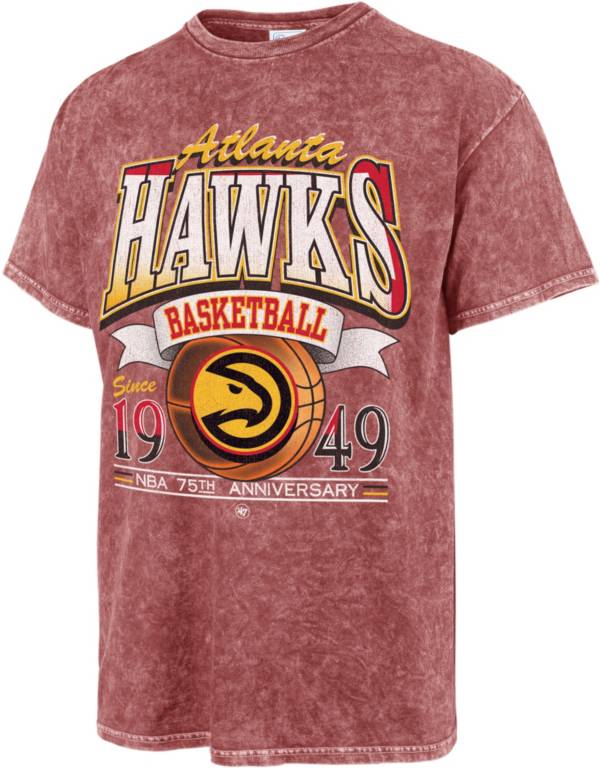 '47 Men's 2021-22 City Edition Atlanta Hawks Red Tubular T-Shirt