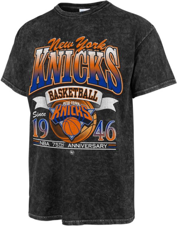 '47 Men's 2021-22 City Edition New York Knicks Black Tubular T-Shirt