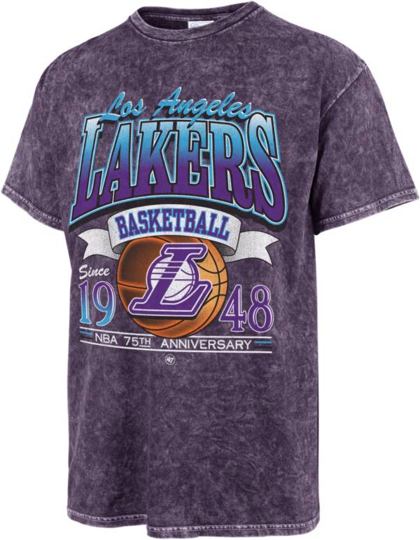 '47 Men's 2021-22 City Edition Los Angeles Lakers Purple Tubular T-Shirt