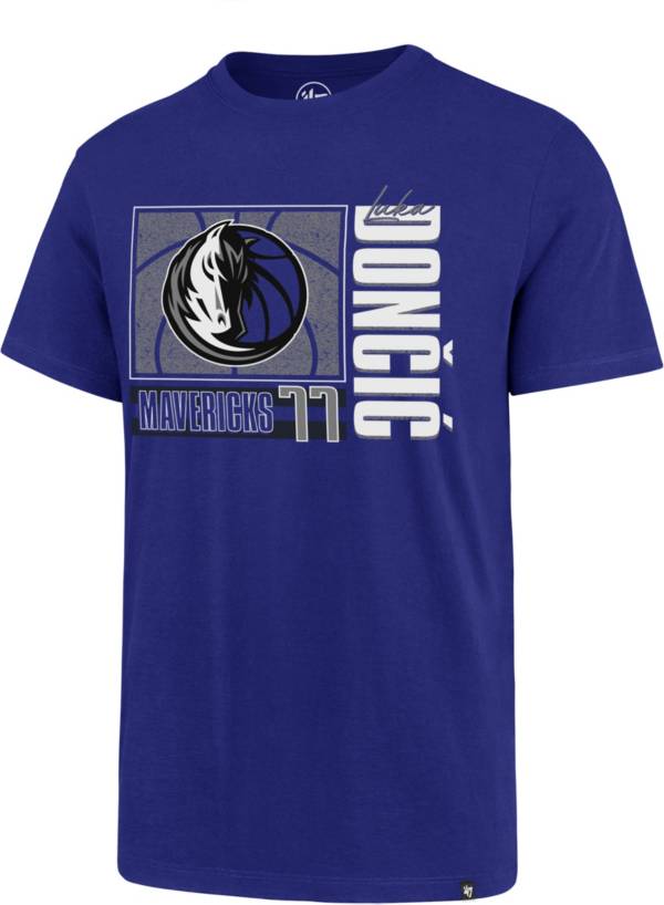 ‘47 Men's Dallas Mavericks Luka Doncic #77 Royal Super Rival T-Shirt