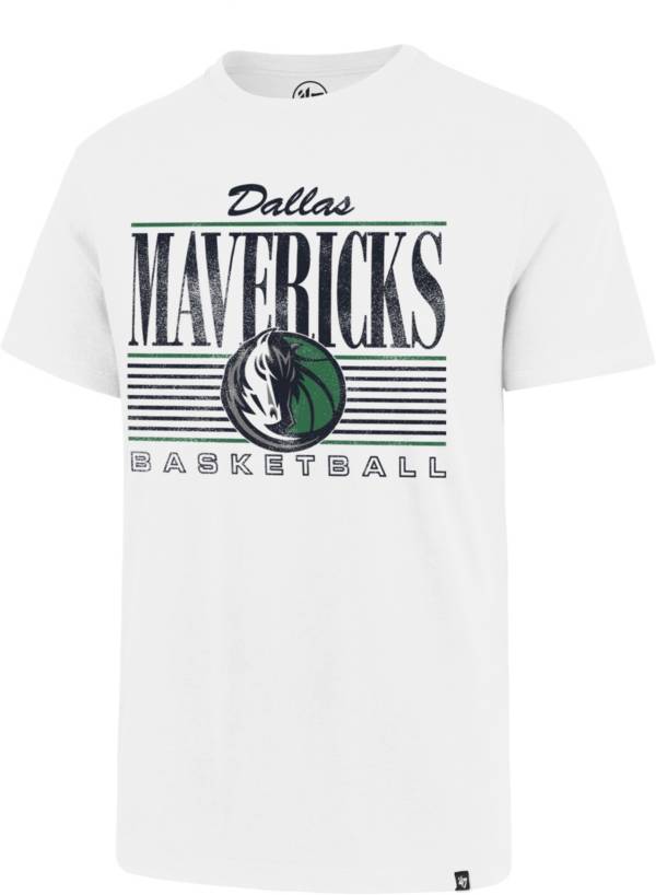 ‘47 Men's Dallas Mavericks White Super Rival T-Shirt