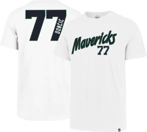 ‘47 Men's Dallas Mavericks Luka Doncic #77 White Super Rival T-Shirt