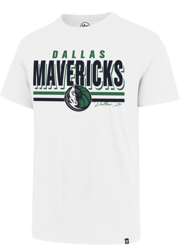 ‘47 Men's Dallas Mavericks White Super Rival T-Shirt