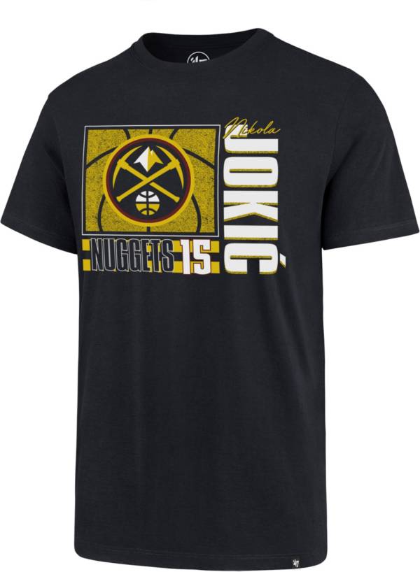 ‘47 Men's Denver Nuggets Nikola Jokic #15 Navy Super Rival T-Shirt