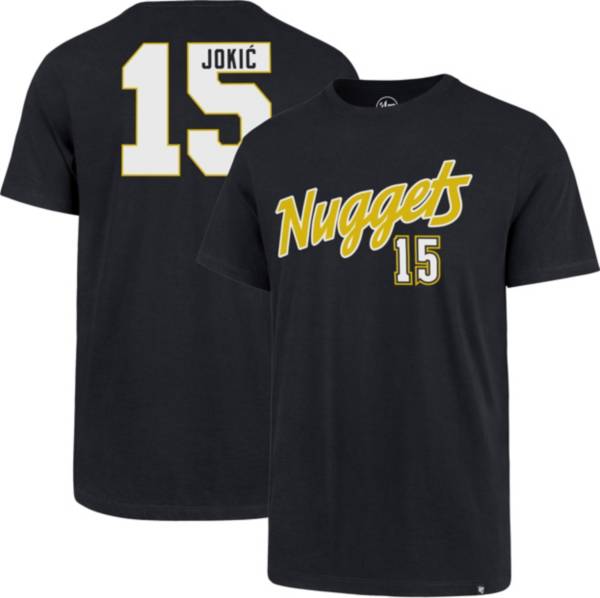‘47 Men's Denver Nuggets Nikola Jokic #15 Navy Super Rival T-Shirt