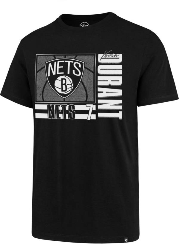 ‘47 Men's Brooklyn Nets Kevin Durant #7 Black Super Rival T-Shirt