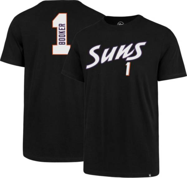 ‘47 Men's Phoenix Suns Devin Booker #1 Black Super Rival T-Shirt