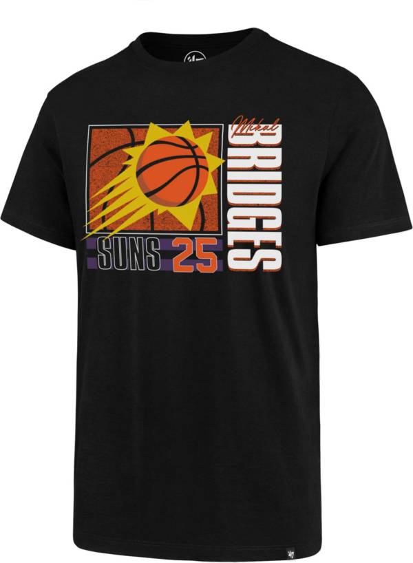 ‘47 Men's Phoenix Suns Mikal Bridges #25 Black Super Rival T-Shirt