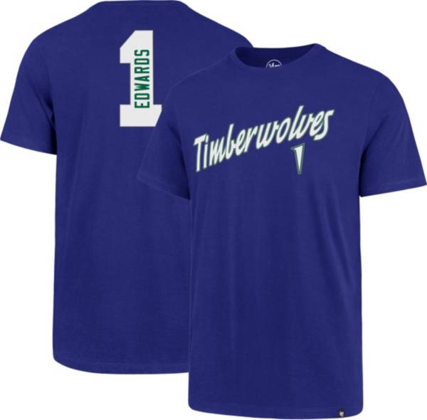 ‘47 Men's Minnesota Timberwolves Anthony Edwards #1 Royal T-Shirt product image
