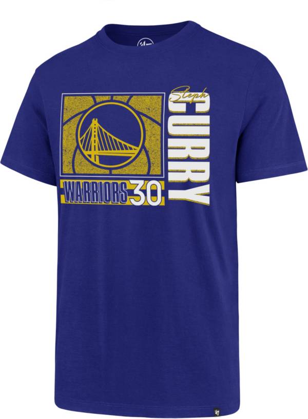 ‘47 Men's Golden State Warriors Stephen Curry #30 Royal Super Rival T-Shirt