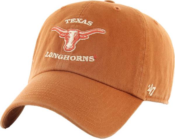 '47 Men's Texas Longhorns Burnt Orange Vintage Script Clean Up Adjustable Hat product image
