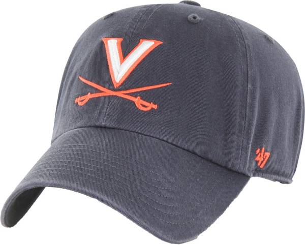 ‘47 Men's Virginia Cavaliers Blue Clean Up Adjustable Hat
