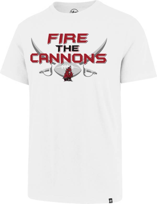 '47 Men's Tampa Bay Buccaneers Fire Cannons White T-Shirt