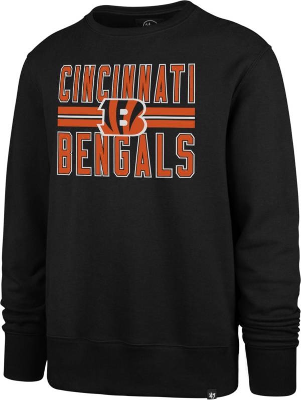 '47 Men's Cincinnati Bengals Block Stripe Black Crew