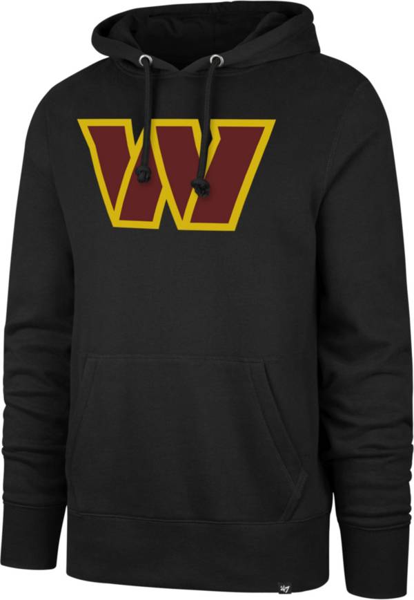 '47 Men's Washington Commanders Headline Logo Black Pullover Hoodie