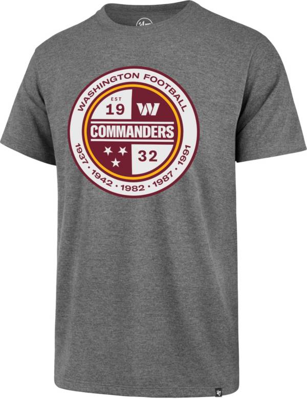 '47 Men's Washington Commanders Alternate Logo Grey T-Shirt