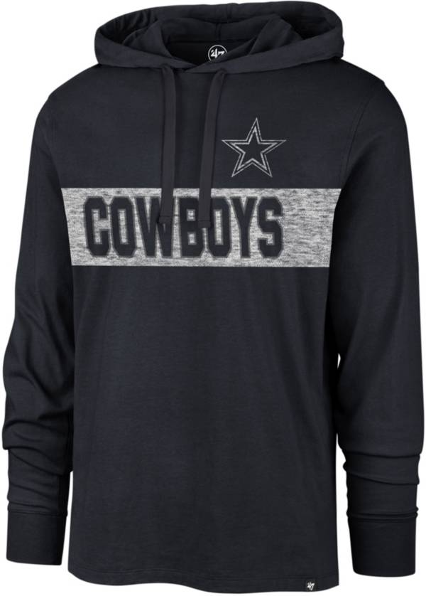 47 Men's Dallas Cowboys Field Franklin Navy Long Sleeve Hooded T-Shirt product image
