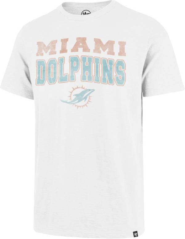 '47 Men's Miami Dolphins Stadium Wave White T-Shirt