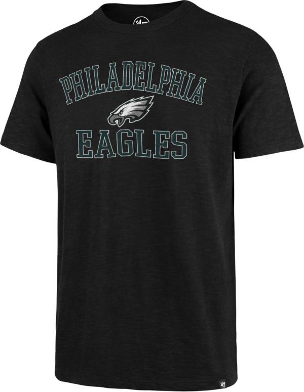 '47 Men's Philadelphia Eagles Scrum Arch Black T-Shirt