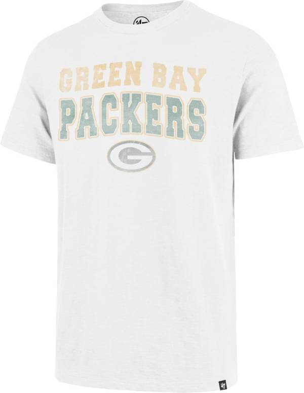 '47 Men's Green Bay Packers Stadium Wave White T-Shirt