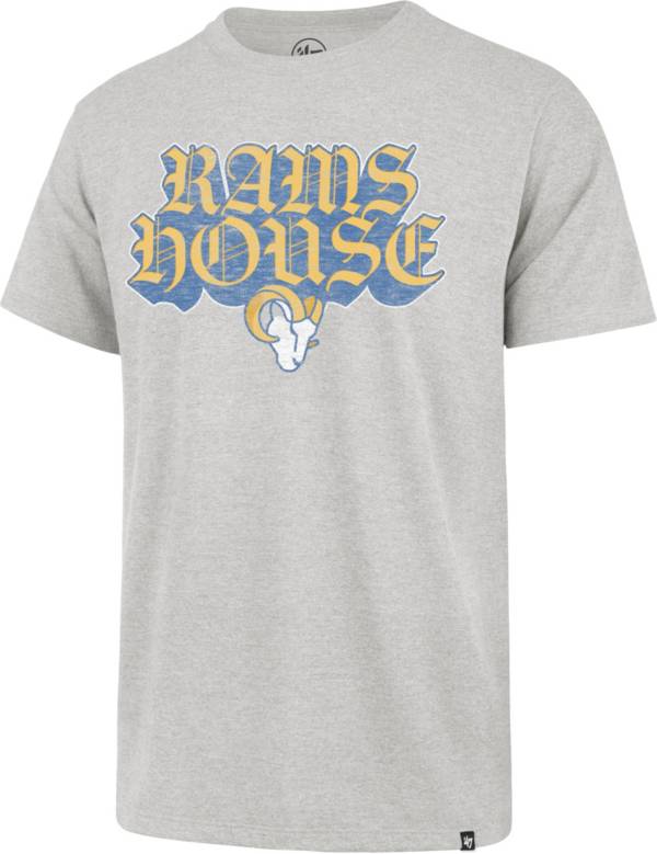 '47 Men's Los Angeles Rams 'Rams House' Grey T-Shirt