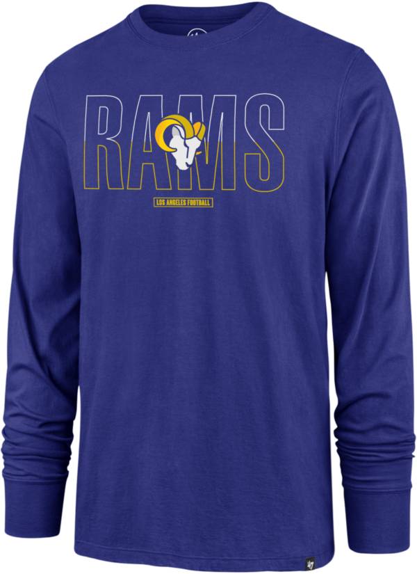 '47 Men's Los Angeles Rams Split Squad Long Sleeve Royal T-Shirt