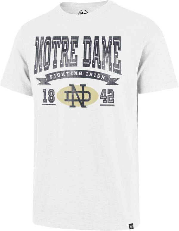 ‘47 Men's Notre Dame Fighting Irish White Wash Banner Scrum T-Shirt product image