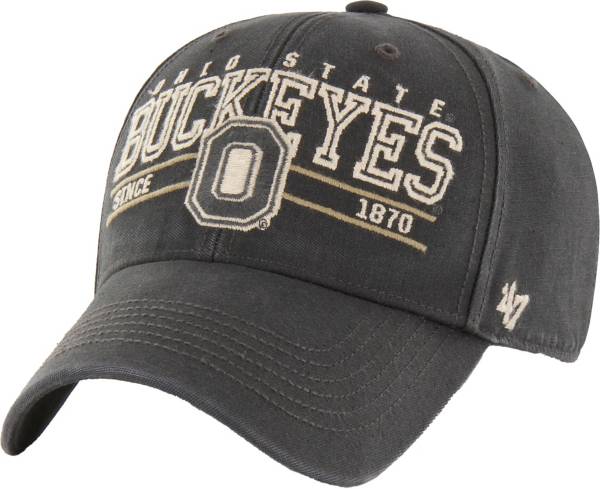 ‘47 Men's Ohio State Buckeyes Dark Charcoal Fathom MVP Adjustable Hat