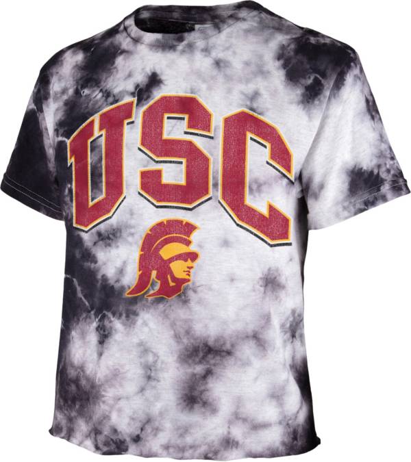‘47 Women's USC Trojans Flint Cropped Tie-Dye T-Shirt product image