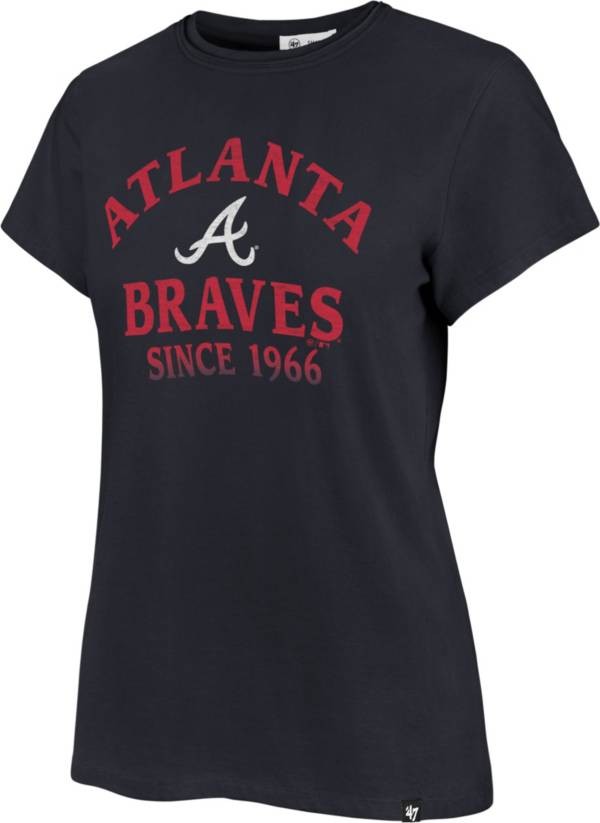 '47 Women's Atlanta Braves Blue Fade Frankie T-Shirt