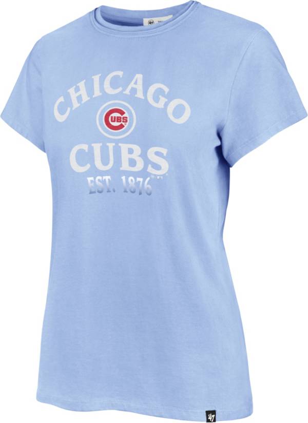 '47 Women's Chicago Cubs Blue Fade Frankie T-Shirt