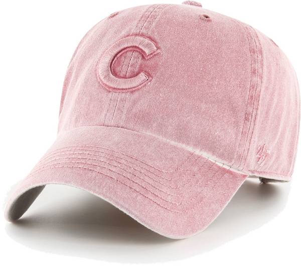 '47 Women's Chicago Cubs Pink Mist Clean Up Adjustable Hat