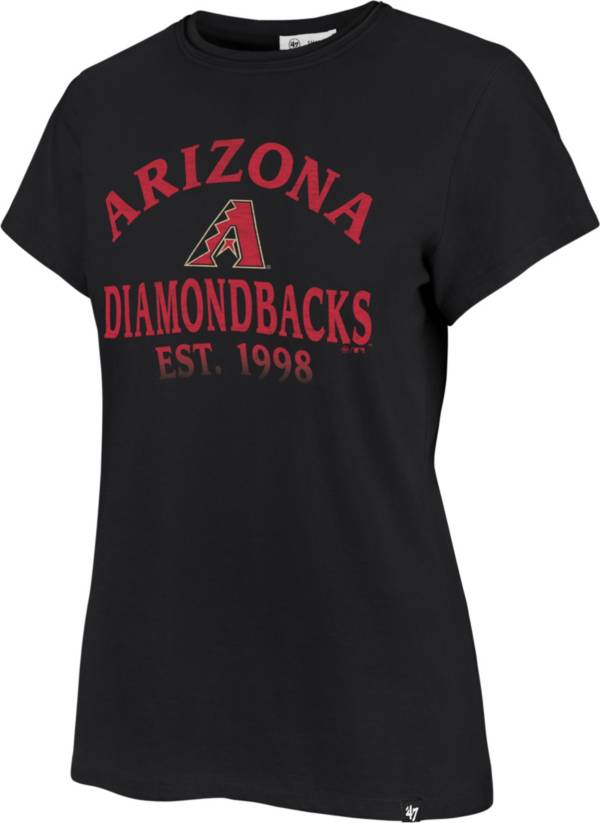 '47 Women's Arizona Diamondbacks Black Fade Frankie T-Shirt